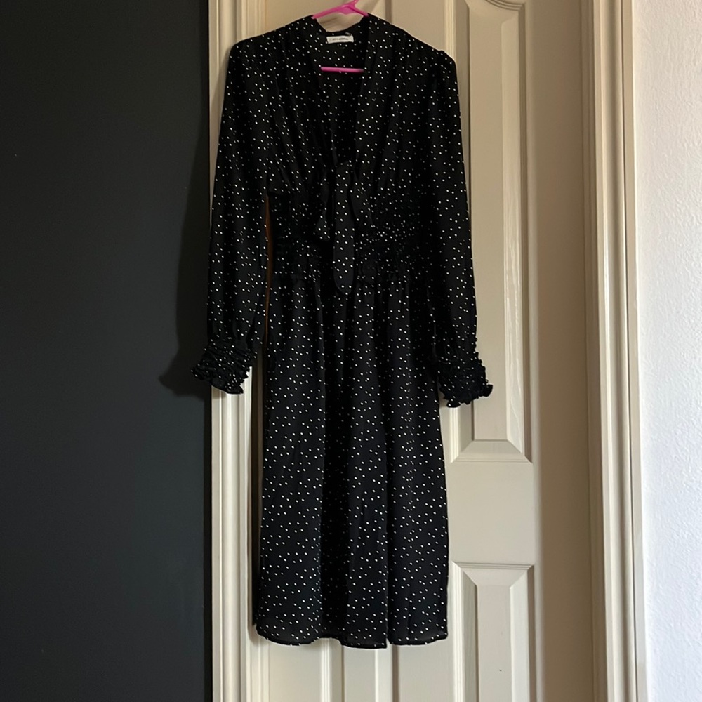 Black Max studio polka dot dress